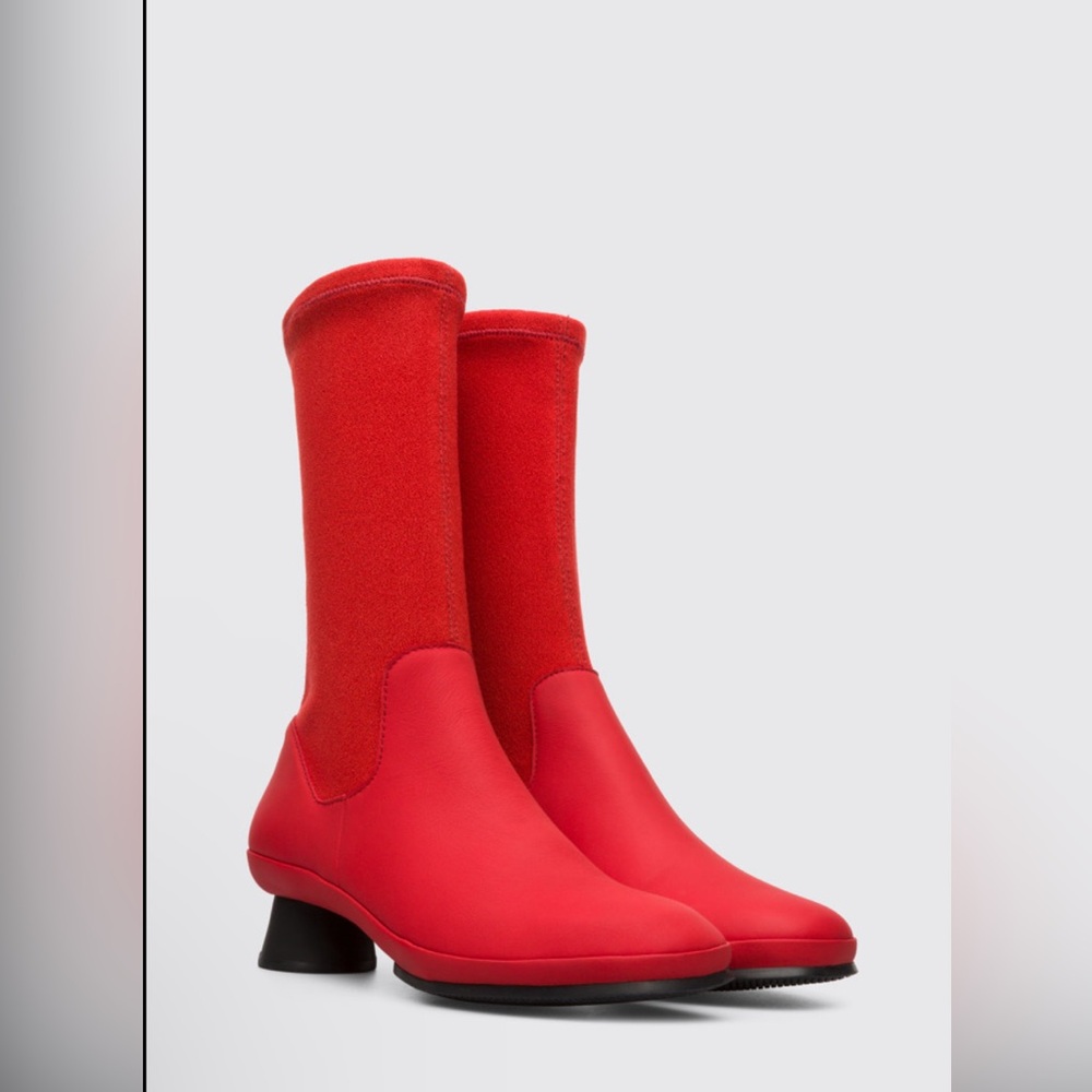 Brand New Red Camper Alright Awesome Mid Calf Boots!!